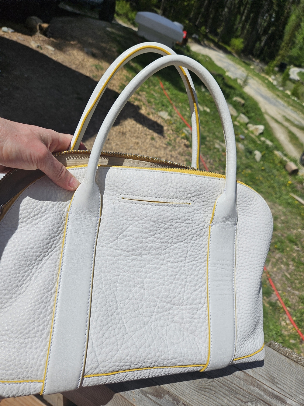 Coach Bleecker Edgepaint Leather Preston Satchel. - Picture 6 of 7